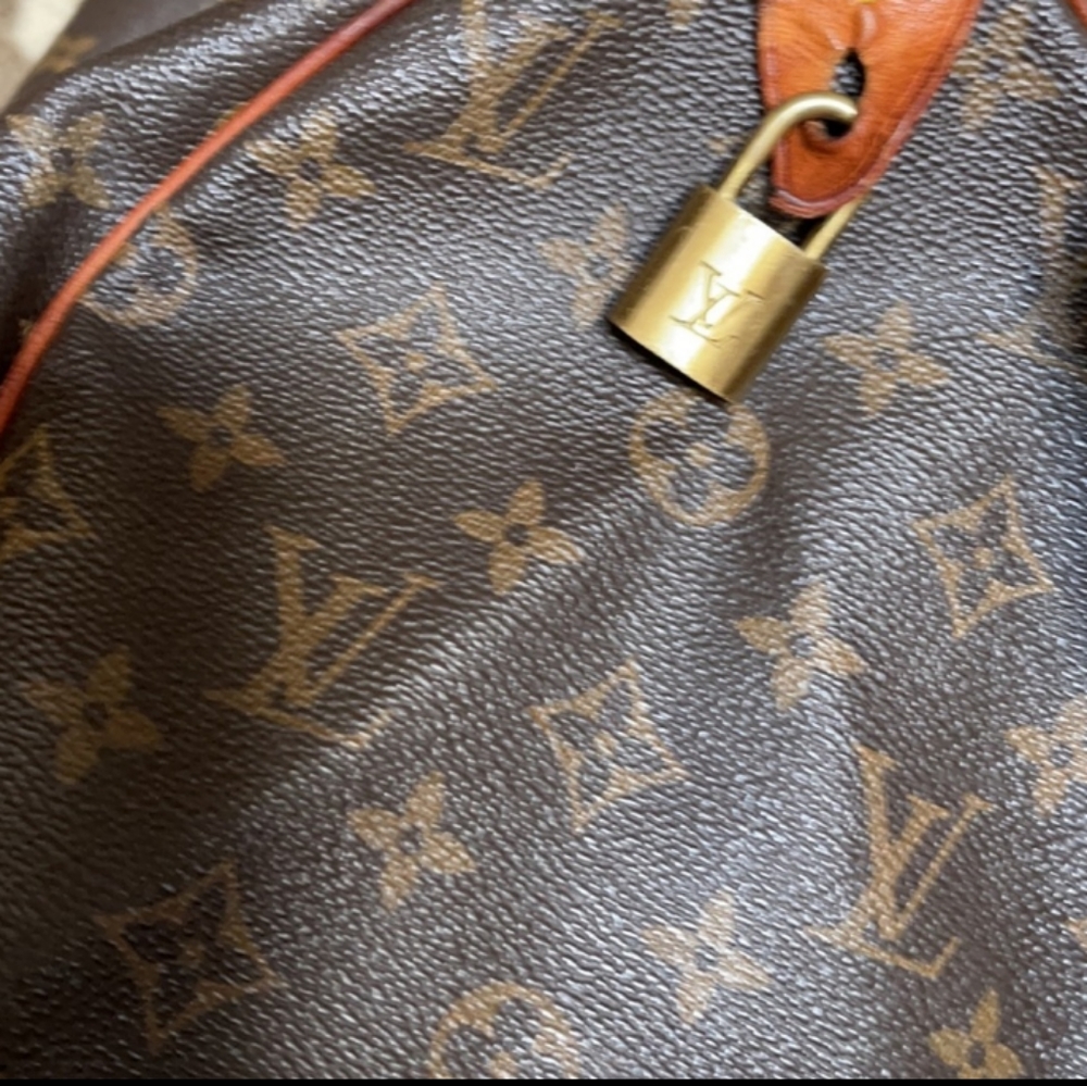 🔶 Louis Vuitton Monogram Speedy 35 Handbag Purse GUC - Picture 5 of 16